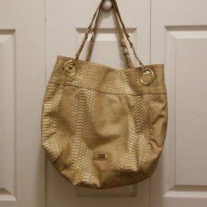 Steve Madden•Large, faux croc skin shoulder bag